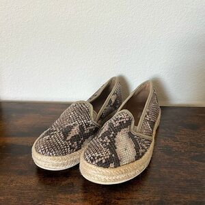 Clark’s | Slip-on Espadrille Comfort Flats, Size 7.5